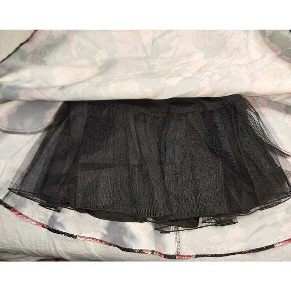 City Triangles Backless Formal Dress Juniors‎ 11 Black Pink Floral Skirt Flare - Picture 8 of 16